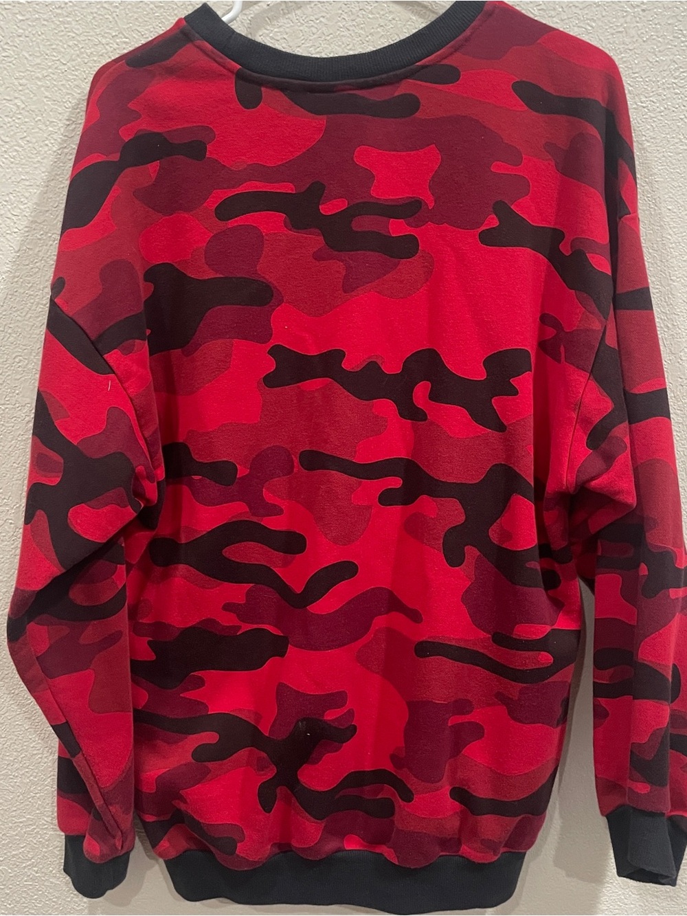 Adidas Red Camouflage Trefoil Sweatshirt - Picture 4 of 7